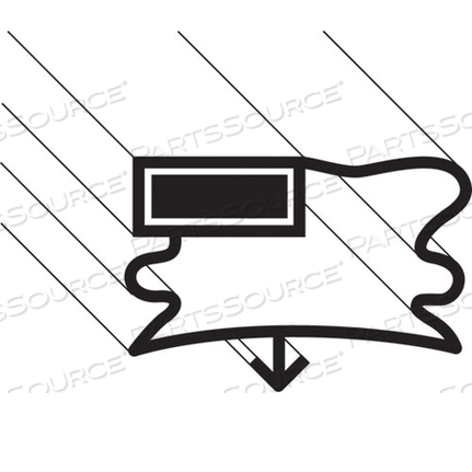 DRAWER GASKET, BLACK TFP-32-D-2 