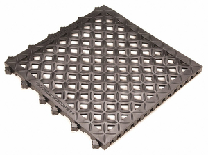 INTERLOCK DRAINAGE MAT BLCK 18 X18 PK10 by Ergo Advantage