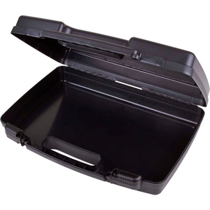 17" BLACK TRADESMAN CASE, SLIDE OPEN/SHUT LATCHES, 16 3/8" X 9 1/4" X 3 1/2" by Flambeau, Inc.