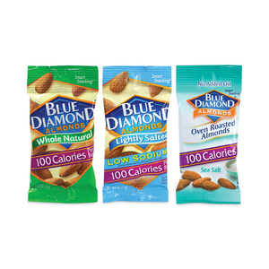 ALMONDS VARIETY PACK, ASSORTED FLAVORS, 0.6 OZ POUCH, 7 POUCHES/BOX, 6 BOXES/PACK by Blue Diamond