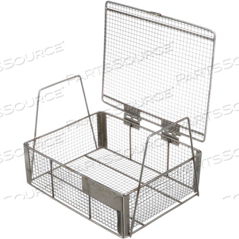 SMALL PARTS WIRE BASKET 4 OPENINGS / INCH 9X7X3 STAINLESS STEEL PRICE EACH FOR QTY 5+ by Marlin Steel Wire Products Inc SMALL PARTS WIRE BASKET 4 OPENINGS / INCH 9X7X3 STAINLESS STEEL PRICE EACH FOR QTY 5+ by Marlin Steel Wire Products Inc