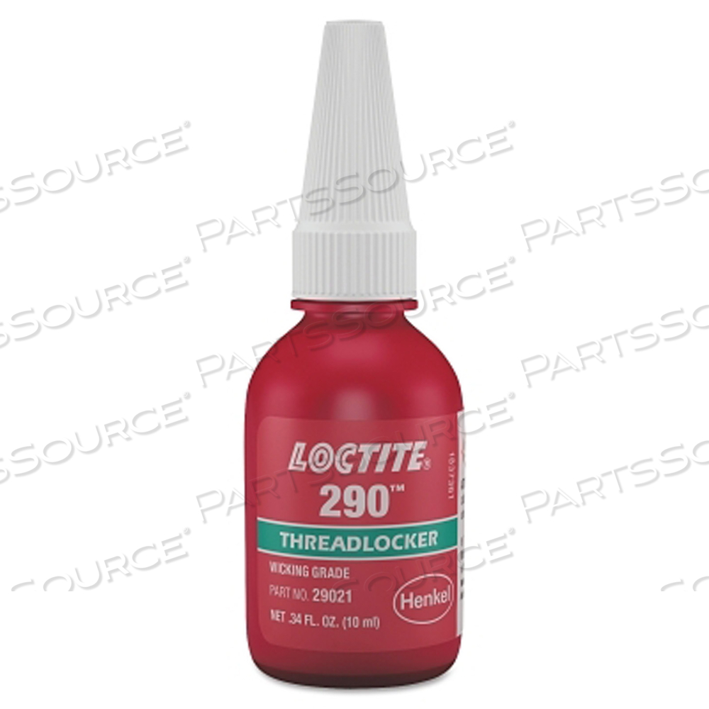 290 MEDIUM-STRENGTH WICKING GRADE THREADLOCKER, 10 ML, 1/2 IN DIA OR SMALLER, GREEN by Loctite Brand