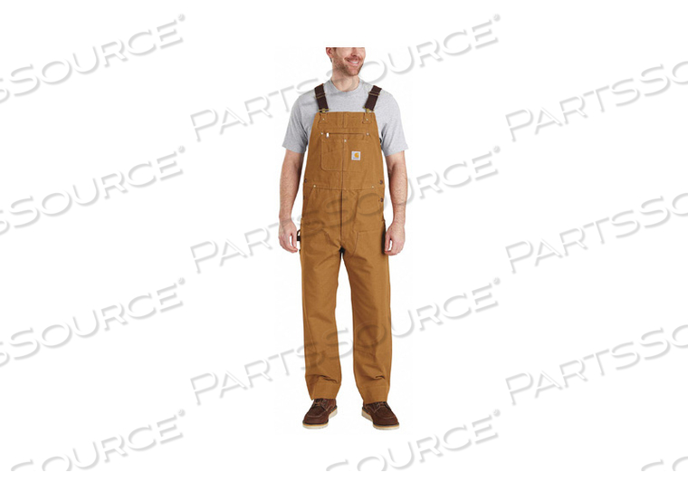 BIB OVERALLS 36 WAIST SZ 28 INSEAM BRN by Carhartt BIB OVERALLS 36 WAIST SZ 28 INSEAM BRN by Carhartt