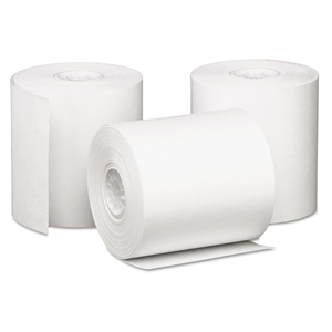 IMPACT BOND PAPER ROLLS, 3" X 85 FT, WHITE, 50/CARTON by Iconex
