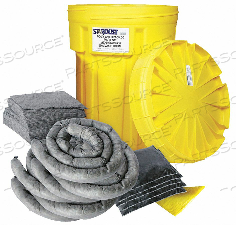 SPILL KIT CHEM/HAZMAT YELLOW by Stardust Spill Products SPILL KIT CHEM/HAZMAT YELLOW by Stardust Spill Products