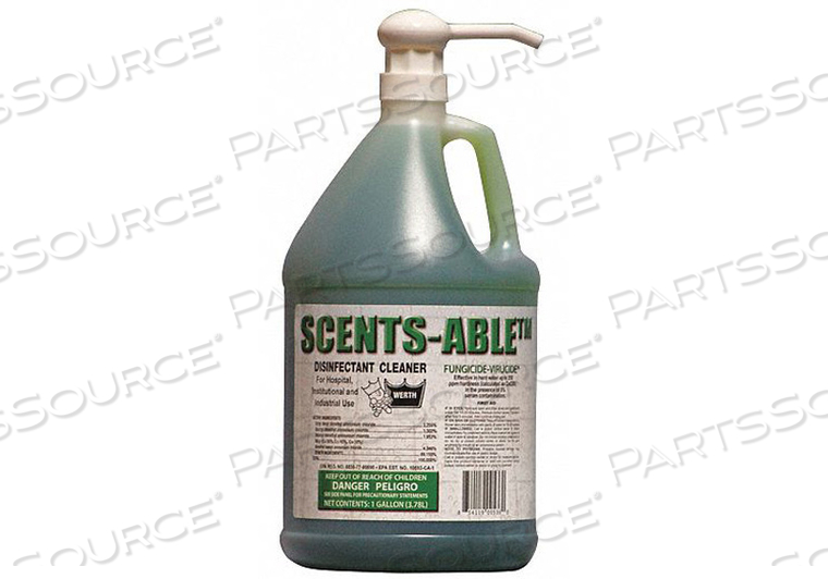 LIQ. DISINFECT. CLEANER 1 GAL.BOTTLE PK4 by Werth Sanitary Supply