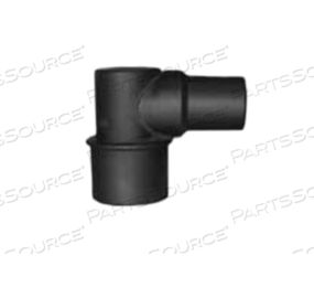 15MM MALE X 22MM MALE/15MM FEMALE BLACK ANODIZED ALUMINIUM MASK ELBOW ADAPTER by Anesthesia Associates 15MM MALE X 22MM MALE/15MM FEMALE BLACK ANODIZED ALUMINIUM MASK ELBOW ADAPTER by Anesthesia Associates