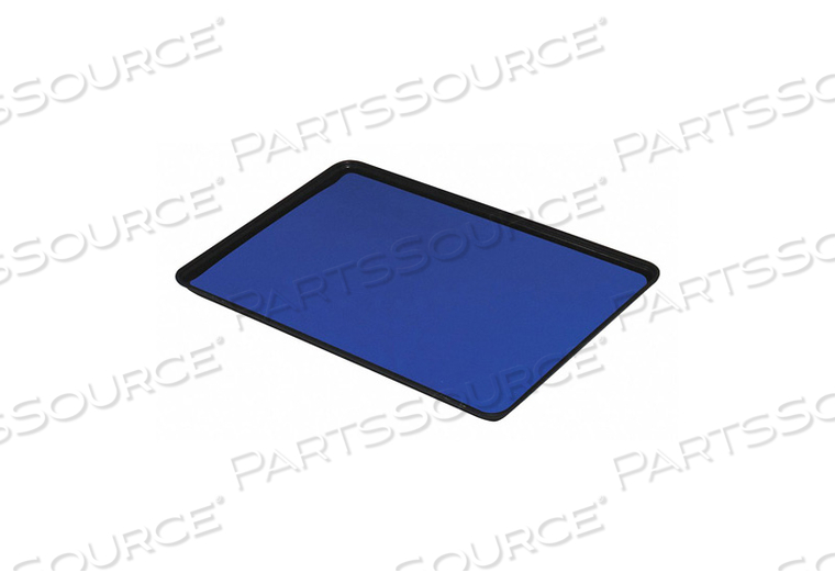DISSIPATIVE DUAL LAYER RUBBER TRAY LINER 16"D X 24"W - DARK BLUE by Desco