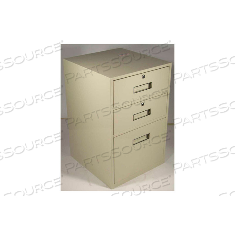 LOWBOY TELLER PEDESTAL CABINET - 2 DRAWERS 1 LEGAL DRAWER 19"W X 19"D X 27-7/8"H BLACK by Fenco LOWBOY TELLER PEDESTAL CABINET - 2 DRAWERS 1 LEGAL DRAWER 19"W X 19"D X 27-7/8"H BLACK by Fenco