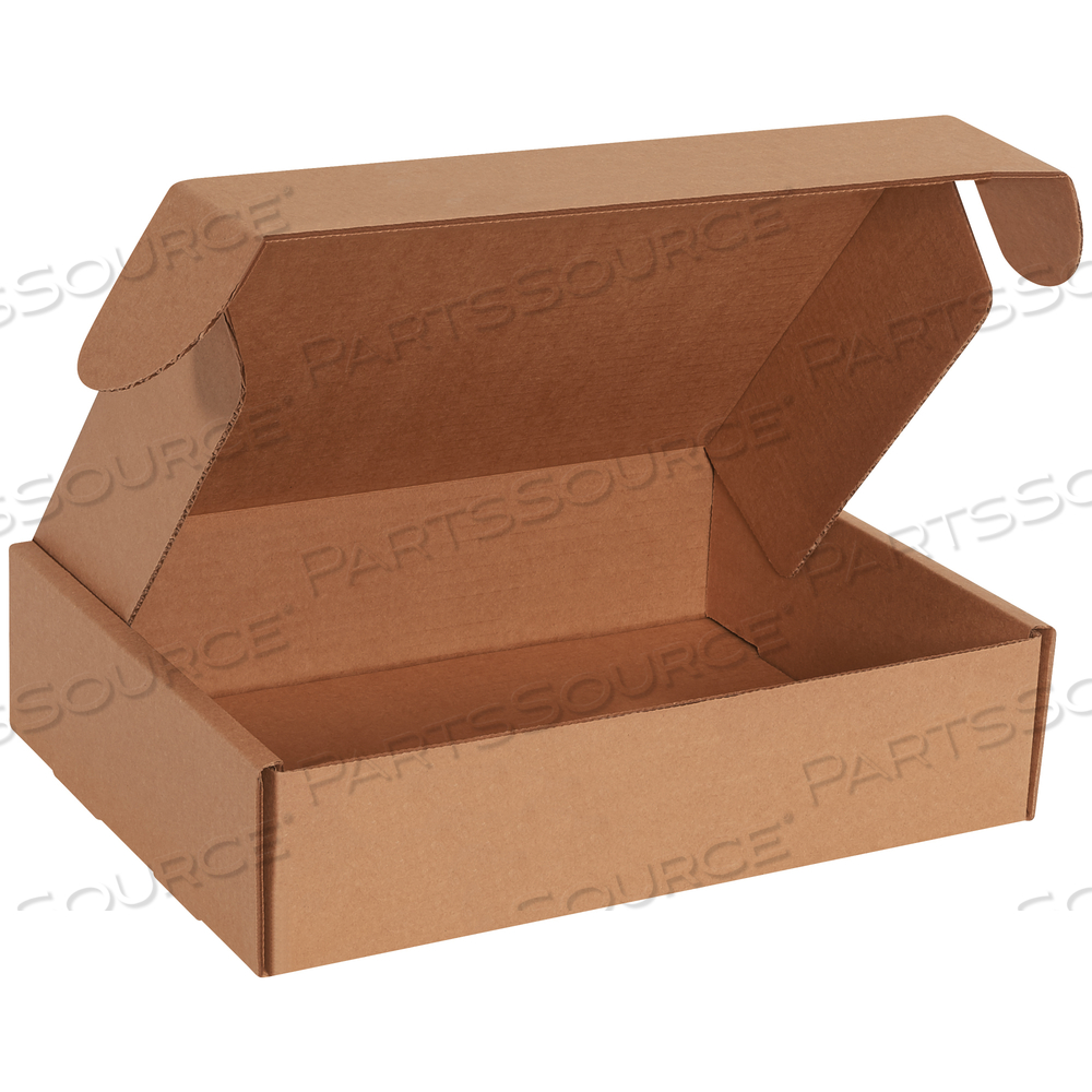 DELUXE LITERATURE MAILERS, 12 1/8" X 9 1/4" X 3", KRAFT, 50/BUNDLE by BOX Partners (Box Acquisitions, LLC)