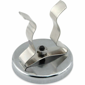 CERAMIC CLIP-IT MAGNET WITH ATTACHED BLACK CLIP 35 LBS. PULL CHROME PLATING by Master Magnetics, Inc. (The Magnet Source) CERAMIC CLIP-IT MAGNET WITH ATTACHED BLACK CLIP 35 LBS. PULL CHROME PLATING by Master Magnetics, Inc. (The Magnet Source)