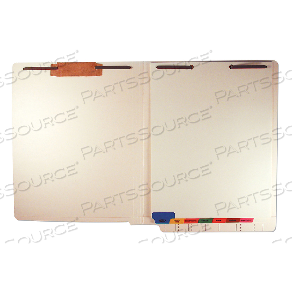 BOTTOM TAB MEDICAL CHART DIVIDER SETS, 8-TAB, ASSORTED MEDICAL, 11.38 X 8.5, MANILA by Tabbies BOTTOM TAB MEDICAL CHART DIVIDER SETS, 8-TAB, ASSORTED MEDICAL, 11.38 X 8.5, MANILA by Tabbies