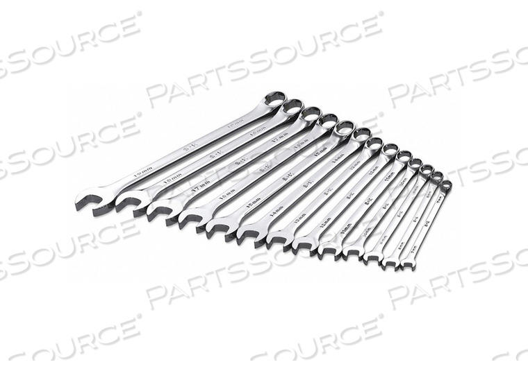 COMBO WRENCH SET LONG POLISH 7-19MM 13PC by SK Professional Tools