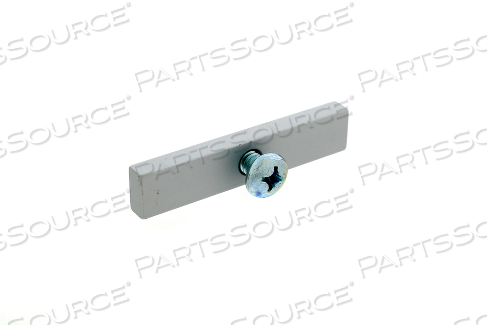 ADJUSTABLE STOP FOR CHANNELS WITH 1/4-20 X 9/16 PAN HEAD MACHINED SCREW 