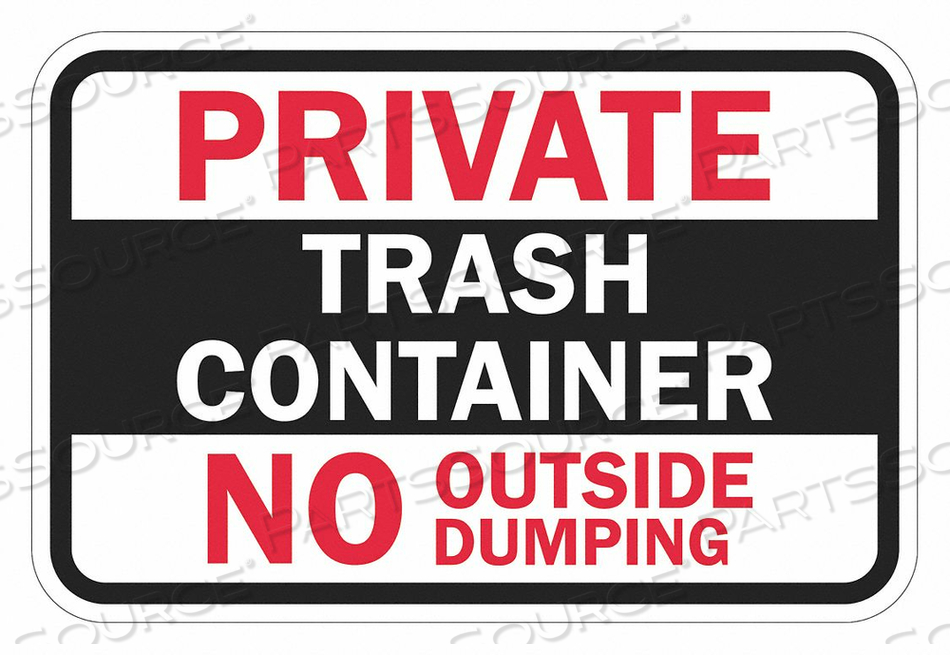 FACILITY SIGN 12 H 18 W ALUMINUM by Lyle Signs Inc.