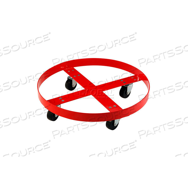DRUM DOLLY FOR 55 GALLON DRUM - RUBBER WHEELS 600 LB. CAPACITY by Approved Vendor