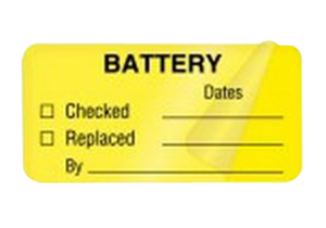 BATTERY, 2X1, 500/RL, FL YL by United Ad Label