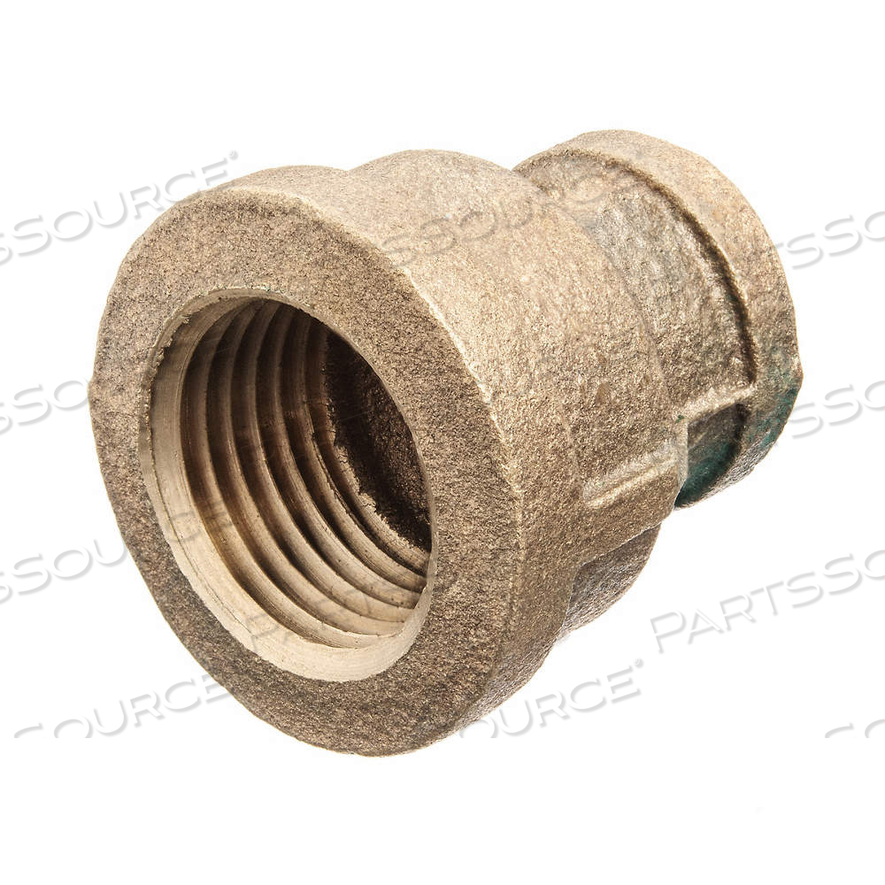 REDUCING COUPLING, BRASS, 1 1/2 IN X 1 IN FITTING PIPE SIZE, FEMALE BSPT X FEMALE BSPT, CLASS 125 by Approved Vendor
