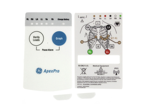 APEXPRO TELEMETRY TRANSMITTER FRONT & REAR OVERLAYS & ECG BLOCK SCREW COVERS by GE Medical Systems Information Technology (GEMSIT) APEXPRO TELEMETRY TRANSMITTER FRONT & REAR OVERLAYS & ECG BLOCK SCREW COVERS by GE Medical Systems Information Technology (GEMSIT)