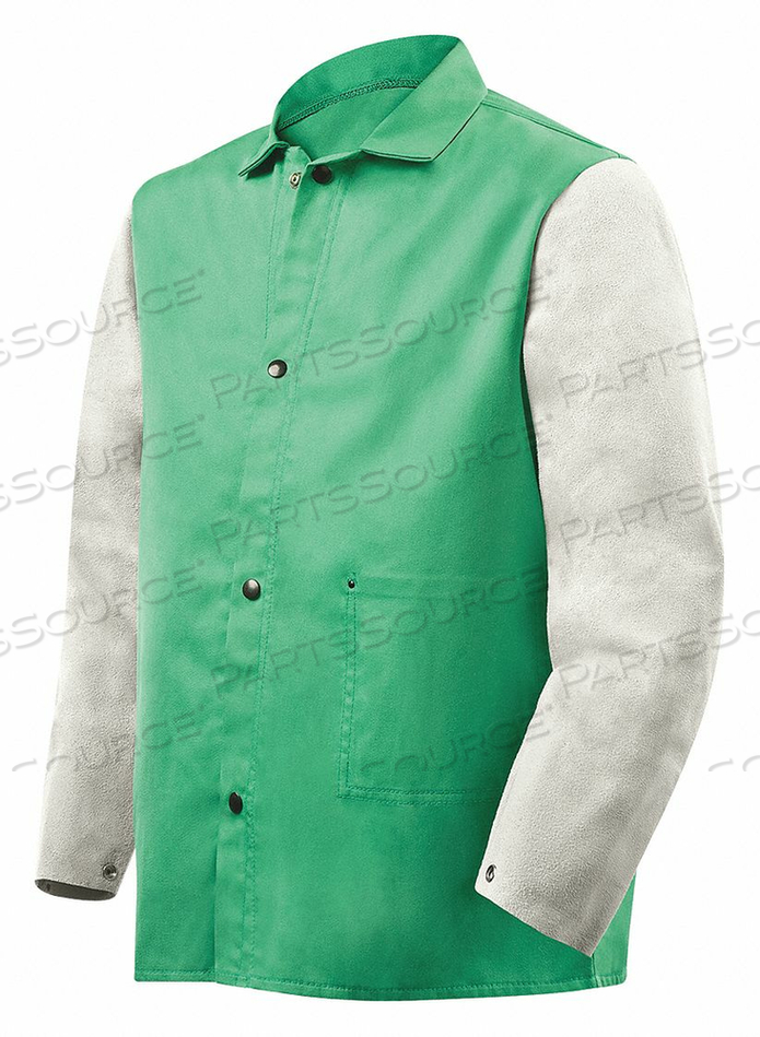 D2607 FLAME-RESISTANT JACKET GREEN/GRAY 2XL by Steiner