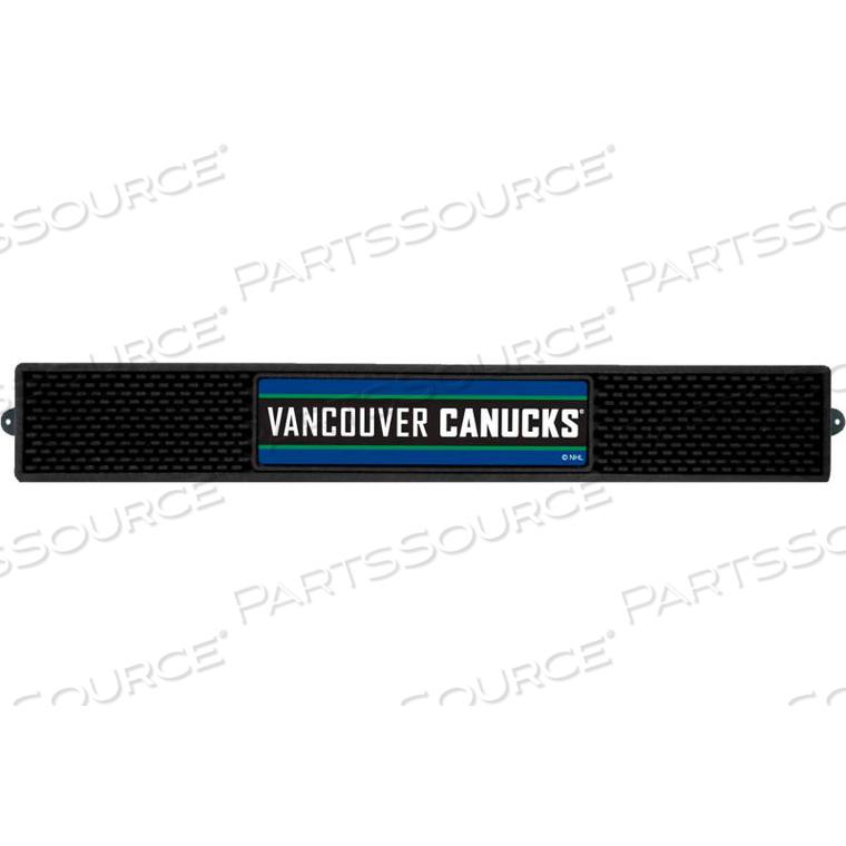 DRINK MAT, NHL - VANCOUVER CANUCKS, 3-1/4"X 24"X 1" 