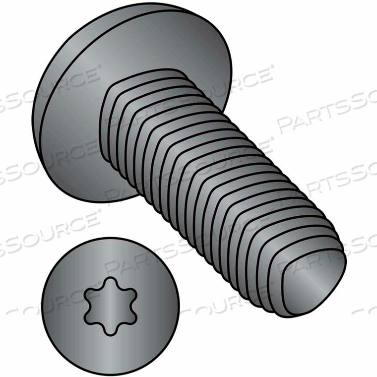 1/4-20X1/2 6 LOBE PAN TAPTITE ALTERNATIVE THREAD ROLLING SCREW FULLY THRD BLK OXIDE & WAX, 4000 PCS by Kanebridge Corporation