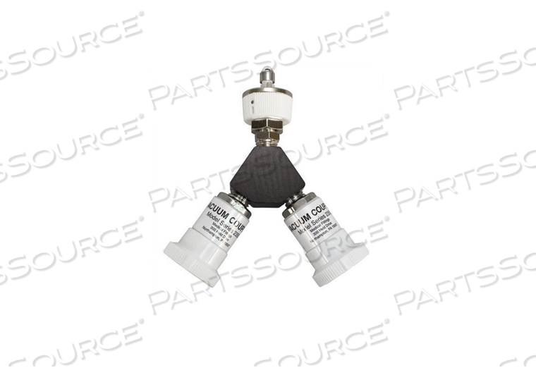 ASSEMBLY, Y-BLOCK, OHMEDA STYLE, VACUUM GAS TYPE, MALE QUICK CONNECT INLET TYPE, FEMALE COUPLER OUTER CONNECTION TYPE by Precision Medical, Inc.