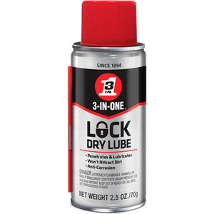 3-IN-ONE LOCK DRY LUBE - 2.5 OZ. AEROSOL CAN by WD-40