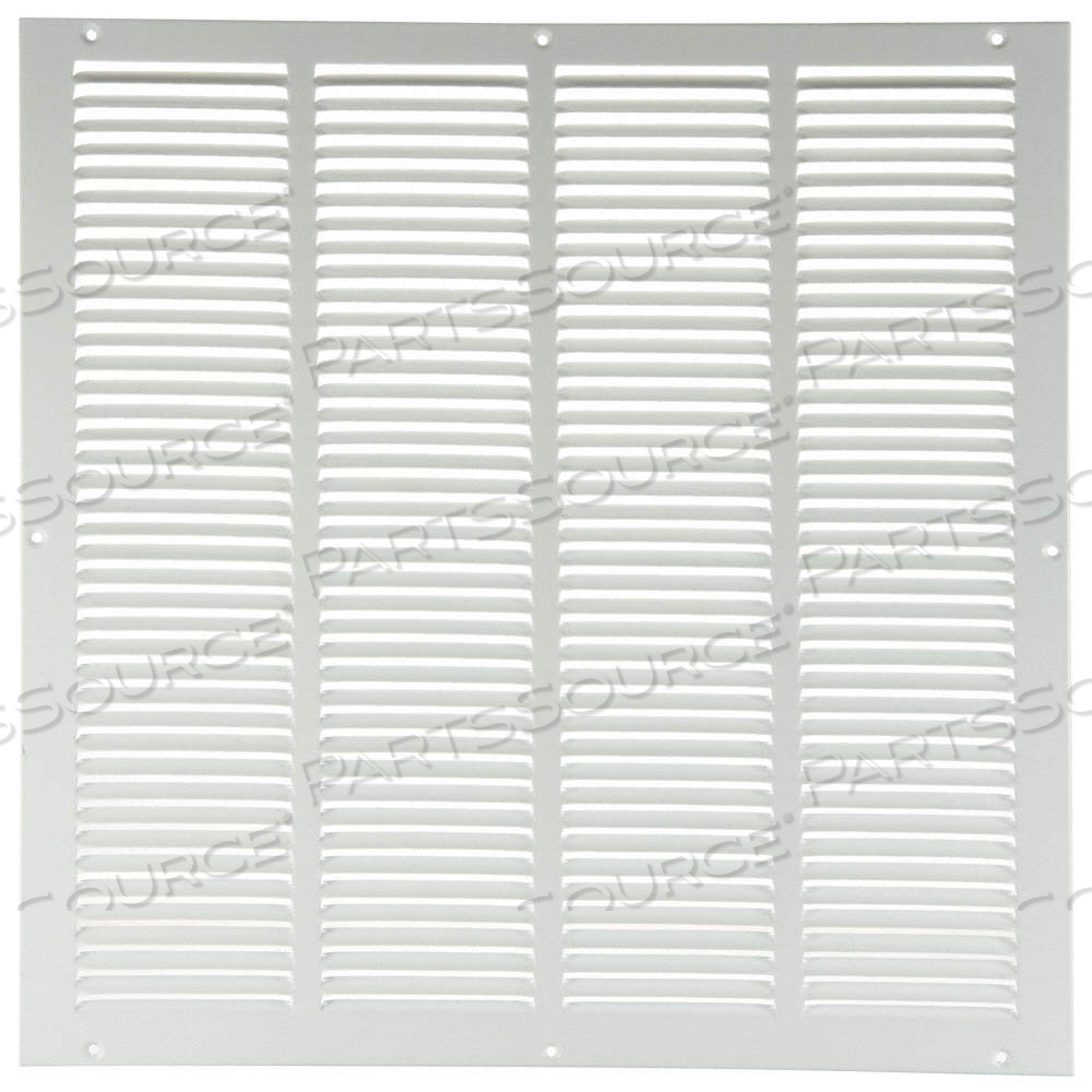 RETURN AIR GRILLE, LOUVERED GRILLE, WHITE, POWDER COATED, STEEL, 21 3/4 IN H, 21 3/4 IN W, 1/4 IN D by Approved Vendor RETURN AIR GRILLE, LOUVERED GRILLE, WHITE, POWDER COATED, STEEL, 21 3/4 IN H, 21 3/4 IN W, 1/4 IN D by Approved Vendor