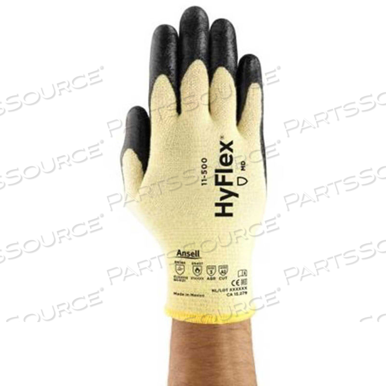 CUT RESISTANT NITRILE COATED GLOVES, ANSELL 11-500-9, 1-PAIR 