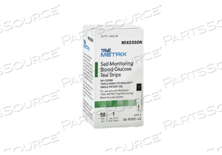 TRUE METRIX® BLOOD GLUCOSE TEST STRIPS (50 PER BOX) by McKesson TRUE METRIX® BLOOD GLUCOSE TEST STRIPS (50 PER BOX) by McKesson