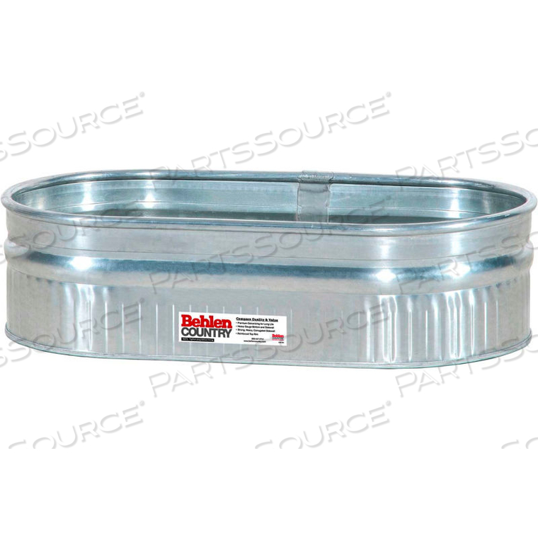 STEEL STOCK TANK SHALLOW ROUND END APPROXIMATELY 38 GALLON by Behlen Mfg. STEEL STOCK TANK SHALLOW ROUND END APPROXIMATELY 38 GALLON by Behlen Mfg.