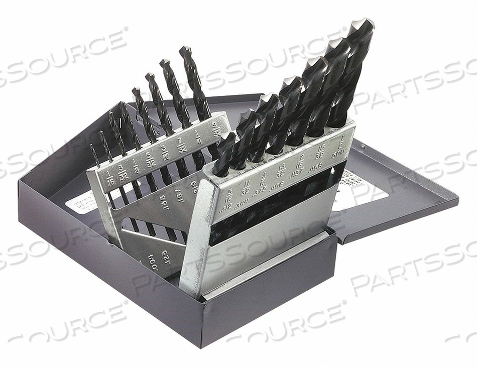 DRILL-BIT SET, 15-PC. REGULAR-POINT by Klein Tools
