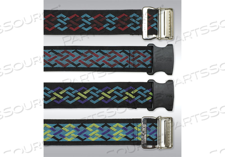 NYLON GAIT BELT, METAL BUCKLE -  GEO-PATTERN B by Skil-Care Corporation