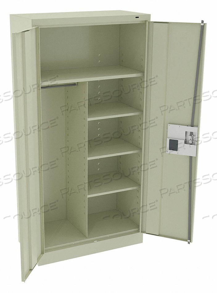 COMBO WARDROBE CAB 72 H 36 W CHAMP/PUTTY by Tennsco Corp. COMBO WARDROBE CAB 72 H 36 W CHAMP/PUTTY by Tennsco Corp.