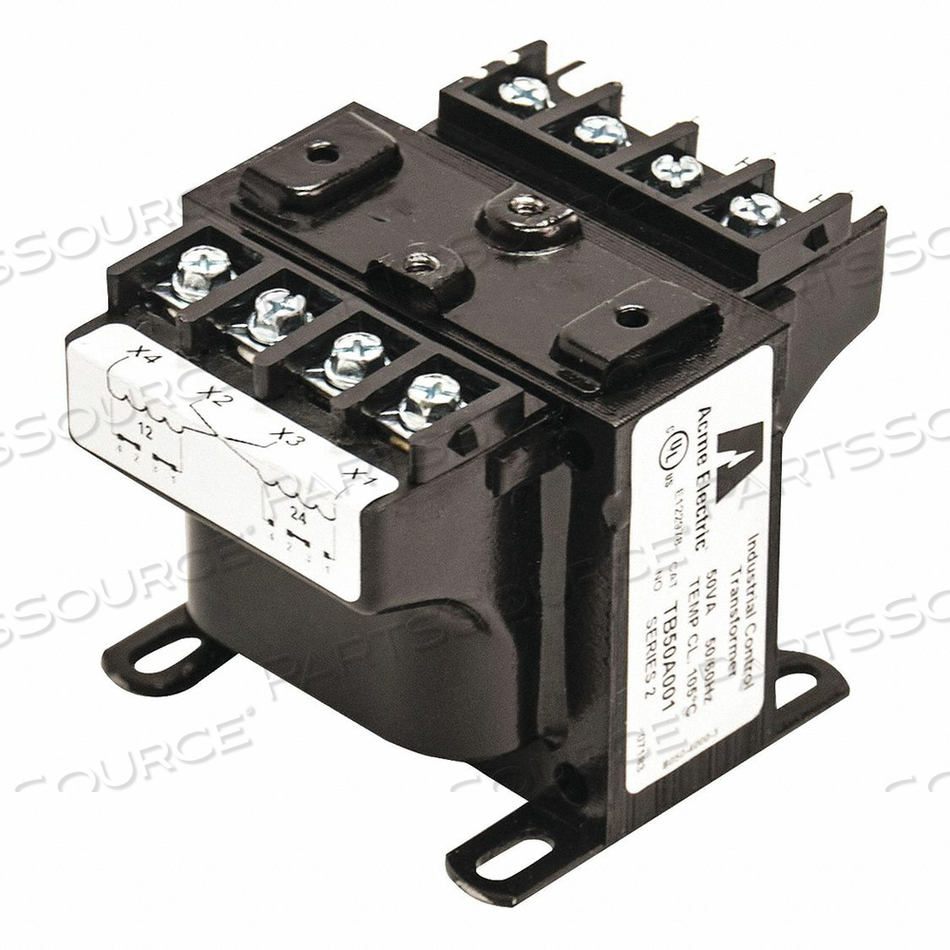 CONTROL TRANSFORMER 75VA RATING by Acme Electric CONTROL TRANSFORMER 75VA RATING by Acme Electric