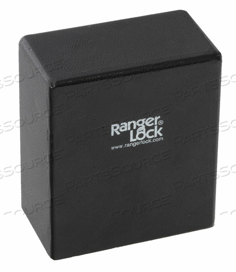PADLOCK GUARD HARDENED STEEL BLK 5-1/4 L by Ranger Lock