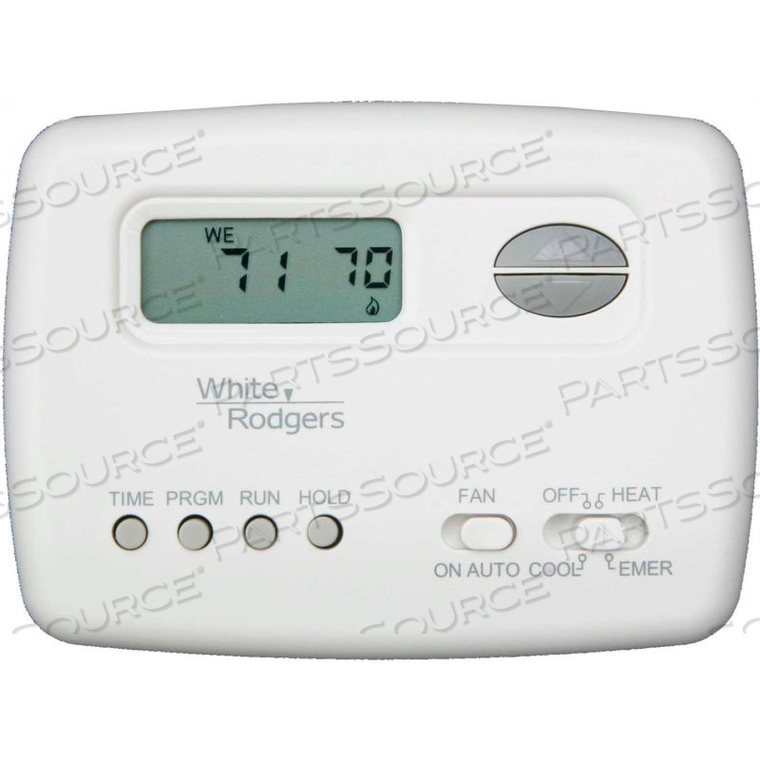 WHITE-ROGERS HEAT PUMP THERMOSTAT - PROGRAMMABLE 2 STAGE HEAT 5/2 DAY 