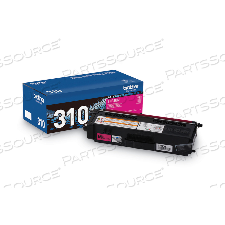 TN310M TONER, 1,500 PAGE-YIELD, MAGENTA by Brother TN310M TONER, 1,500 PAGE-YIELD, MAGENTA by Brother