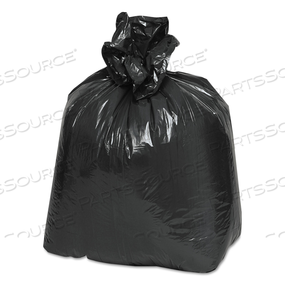 LINEAR LOW DENSITY RECYCLED CAN LINERS, 16 GAL, 0.85 MIL, 24" X 33", BLACK, 25 BAGS/ROLL by Earthsense