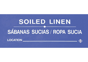 INSTRUCTION IDENT LBL ENG SOIL LINEN PK5 by R&B Wire Products, Inc.