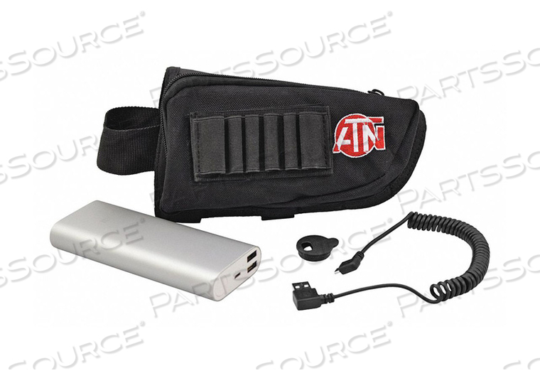 BATTERY PACK W/ADJ. BUTTSTOCK POUCH BLK by ATN Corp BATTERY PACK W/ADJ. BUTTSTOCK POUCH BLK by ATN Corp