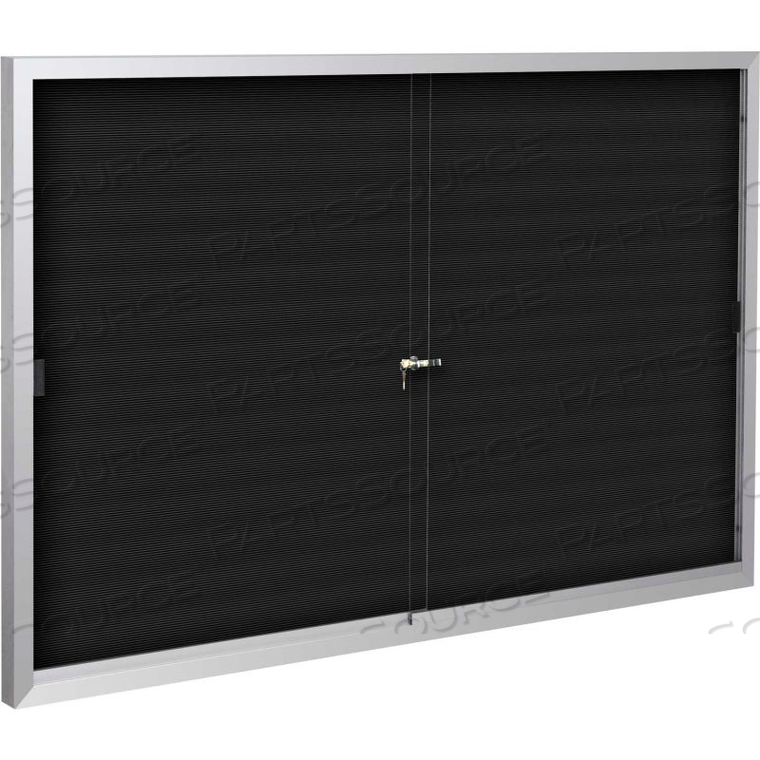 STANDARD LETTER BOARD BOARD CABINET WITH 2 SLIDING DOORS 36"W X 48"H 