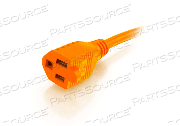 50FT 16 AWG NEMA 5-15P - 5-15R HOSPITAL GRADE POWER EXTENSION CORD - ORANGE by Legrand AV (C2G) 50FT 16 AWG NEMA 5-15P - 5-15R HOSPITAL GRADE POWER EXTENSION CORD - ORANGE by Legrand AV (C2G)