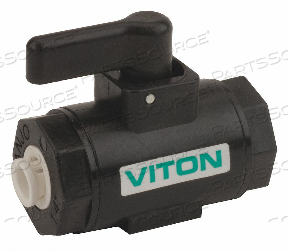 BALL VALVE POLYPROPYLENE 1/4IN PORT VTON by Banjo