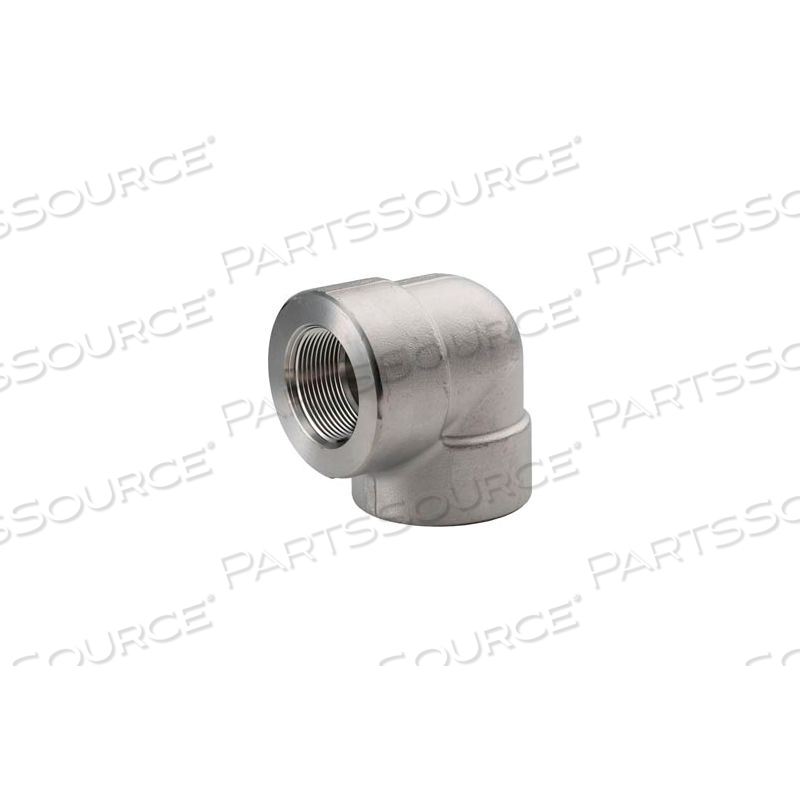 SS 316/316L FORGED PIPE FITTING 3/4" 90 DEGREE ELBOW NPT FEMALE by Merit Brass Company