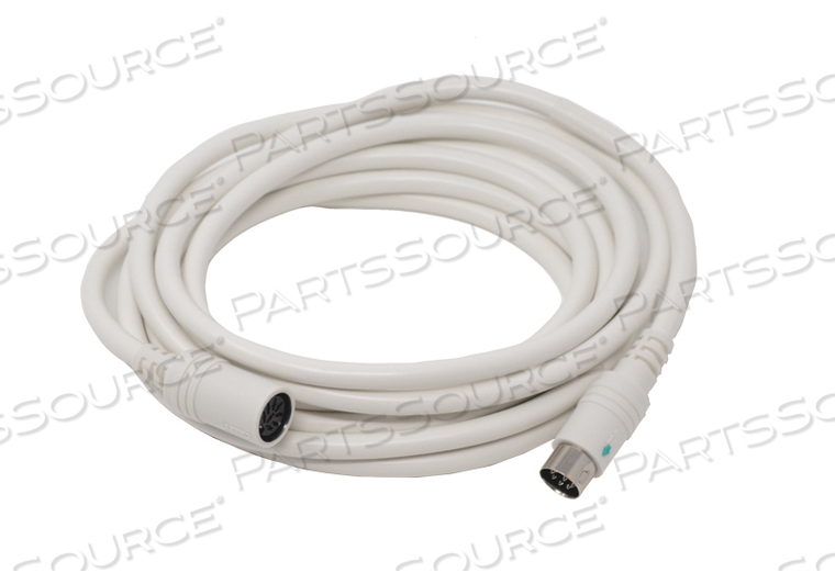 CORD EXTENSION, 8-PIN DIN PLUG, WHITE, 10' by Crest Healthcare