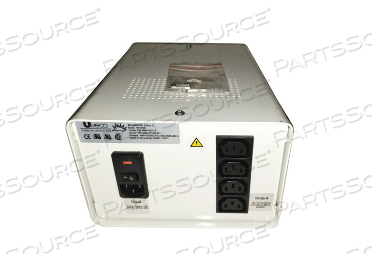 ISOLATION TRANSFORMER, 100 TO 240 V PRIMARY, 120 VAC SECONDARY, 400 TO 500VA 