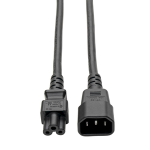 POWER CORD, 6 FT, 100 - 250 V, 18 AWG, IEC 320-C14 TO IEC 320-C5, BLACK by Tripp Lite POWER CORD, 6 FT, 100 - 250 V, 18 AWG, IEC 320-C14 TO IEC 320-C5, BLACK by Tripp Lite