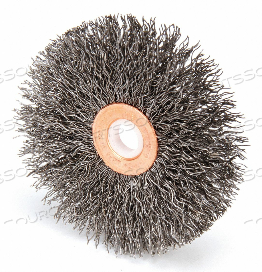 WIRE WHEEL BRUSH CARBON STEEL 3 IN DIA. by Weiler WIRE WHEEL BRUSH CARBON STEEL 3 IN DIA. by Weiler